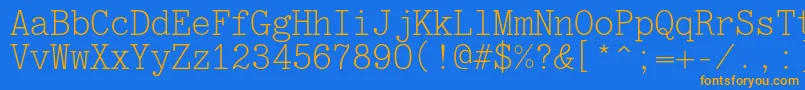 Jatranc Font – Orange Fonts on Blue Background