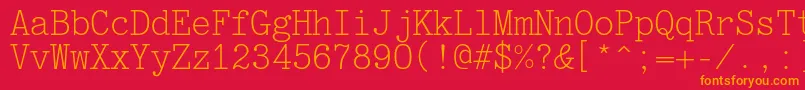 Jatranc Font – Orange Fonts on Red Background