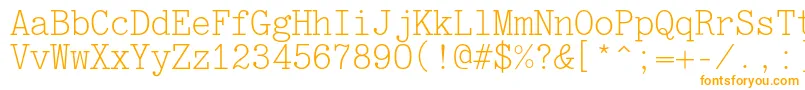 Jatranc Font – Orange Fonts on White Background