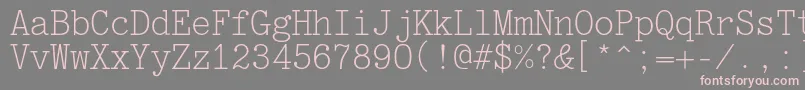 Jatranc Font – Pink Fonts on Gray Background