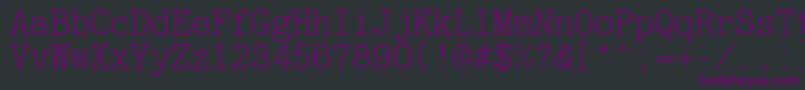 Jatranc Font – Purple Fonts on Black Background