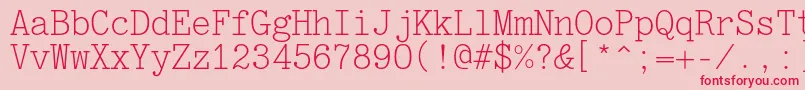 Jatranc Font – Red Fonts on Pink Background