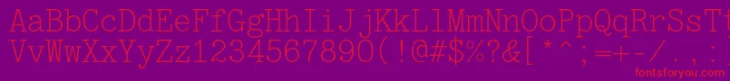 Jatranc Font – Red Fonts on Purple Background