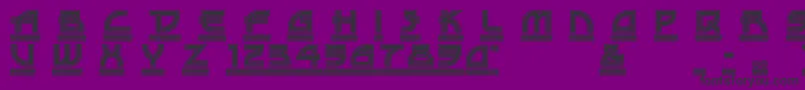 DriveTh Font – Black Fonts on Purple Background