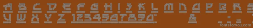 DriveTh Font – Gray Fonts on Brown Background