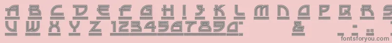 DriveTh Font – Gray Fonts on Pink Background