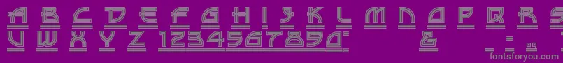 DriveTh Font – Gray Fonts on Purple Background