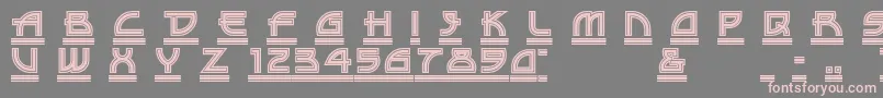 DriveTh Font – Pink Fonts on Gray Background