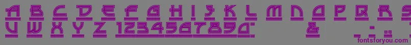 DriveTh Font – Purple Fonts on Gray Background