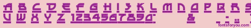 DriveTh Font – Purple Fonts on Pink Background
