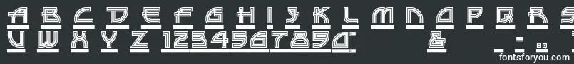 DriveTh Font – White Fonts on Black Background
