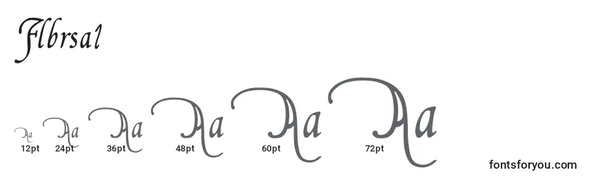 Größen der Schriftart Flbrsa1