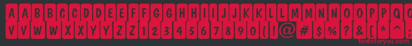 ADominocmrndcrn Font – Red Fonts on Black Background