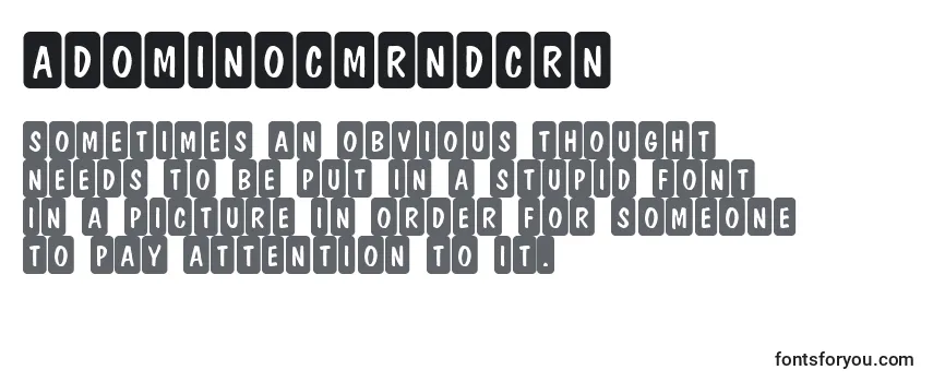 ADominocmrndcrn Font