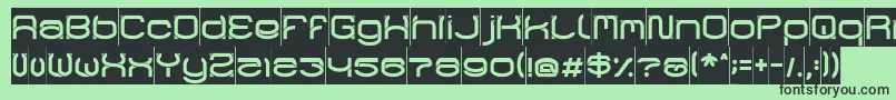 RaynalizInverse Font – Black Fonts on Green Background