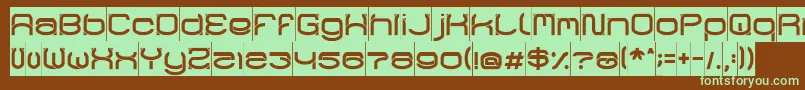 RaynalizInverse Font – Green Fonts on Brown Background