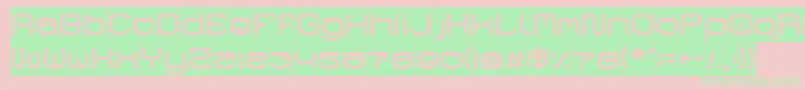 RaynalizInverse Font – Green Fonts on Pink Background