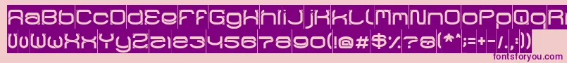 RaynalizInverse Font – Purple Fonts on Pink Background