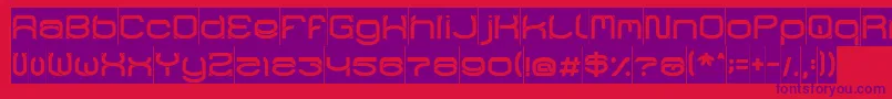 RaynalizInverse Font – Purple Fonts on Red Background