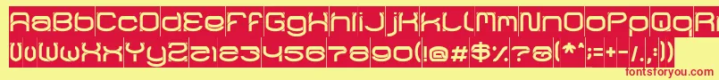 RaynalizInverse Font – Red Fonts on Yellow Background