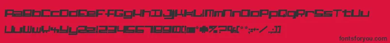 Alphi Font – Black Fonts on Red Background