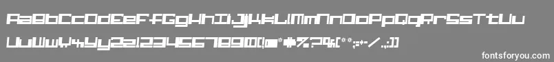 フォントAlphi – 灰色の背景に白い文字