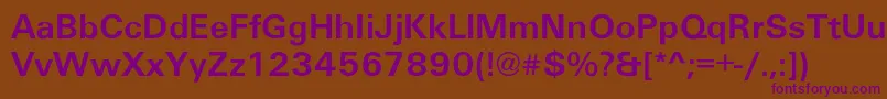 Atwood Font – Purple Fonts on Brown Background