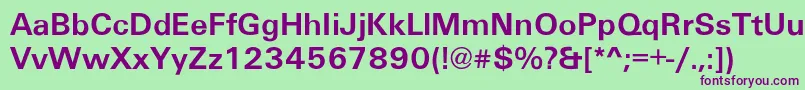 Atwood Font – Purple Fonts on Green Background
