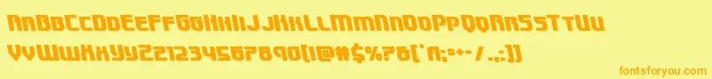 Speedwagonleft Font – Orange Fonts on Yellow Background
