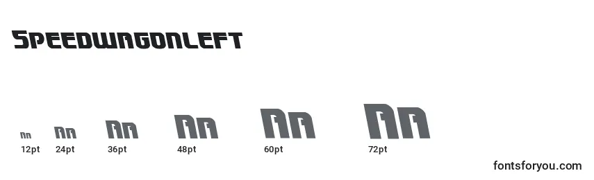 Размеры шрифта Speedwagonleft
