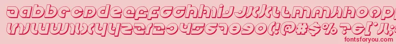 Kovacsspot3Dital Font – Red Fonts on Pink Background