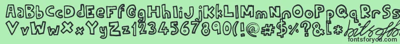 Więcej informacji o czcionce RunningOnEmpty Czcionka RunningOnEmpty – czarne czcionki na zielonym tle