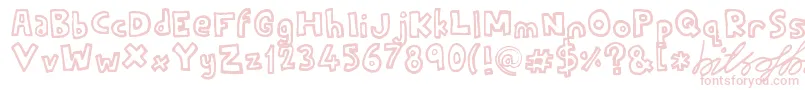 RunningOnEmpty-fontti – vaaleanpunaiset fontit