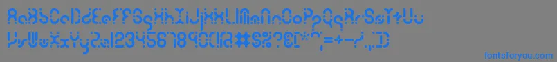 Zoetrope Font – Blue Fonts on Gray Background