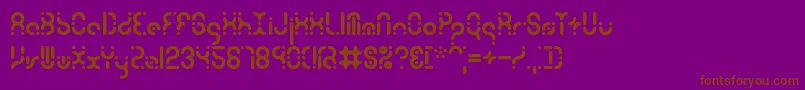 Zoetrope Font – Brown Fonts on Purple Background