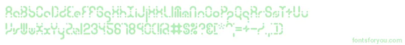 Zoetrope-Schriftart – Grüne Schriften