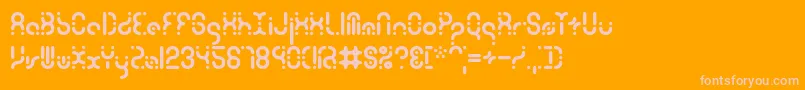 Zoetrope Font – Pink Fonts on Orange Background