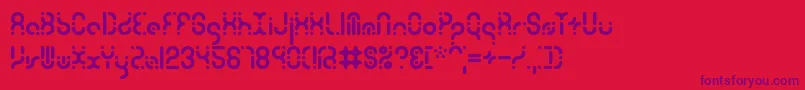 Zoetrope Font – Purple Fonts on Red Background