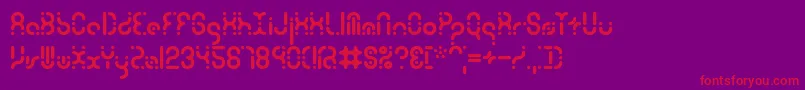 Zoetrope Font – Red Fonts on Purple Background