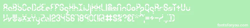 Zoetrope Font – White Fonts on Green Background