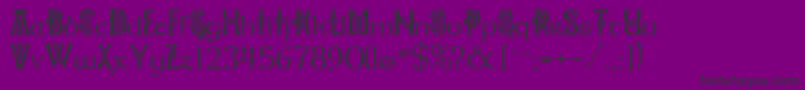 Celtknot Font – Black Fonts on Purple Background