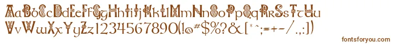 Celtknot Font – Brown Fonts on White Background