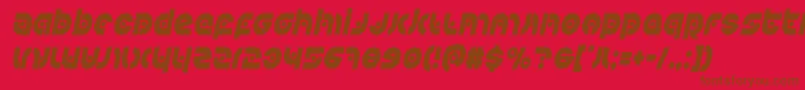 Kovacsspotcondital Font – Brown Fonts on Red Background