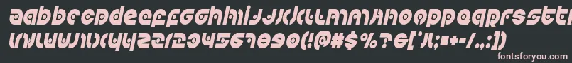 Kovacsspotcondital Font – Pink Fonts on Black Background