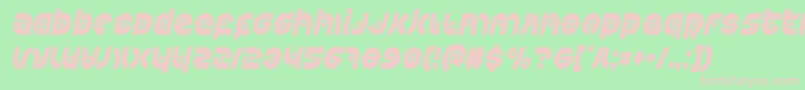 Kovacsspotcondital Font – Pink Fonts on Green Background