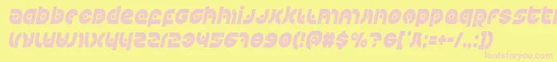 Kovacsspotcondital Font – Pink Fonts on Yellow Background