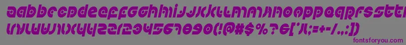 Kovacsspotcondital Font – Purple Fonts on Gray Background