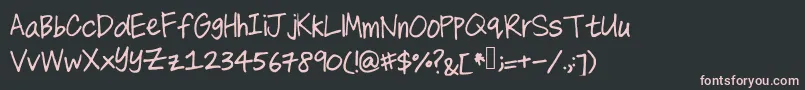 Allthatmatters Font – Pink Fonts on Black Background