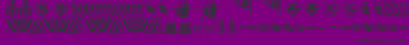 OldOrnaments-Schriftart – Schwarze Schriften auf violettem Hintergrund