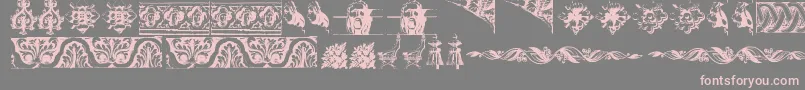 OldOrnaments Font – Pink Fonts on Gray Background